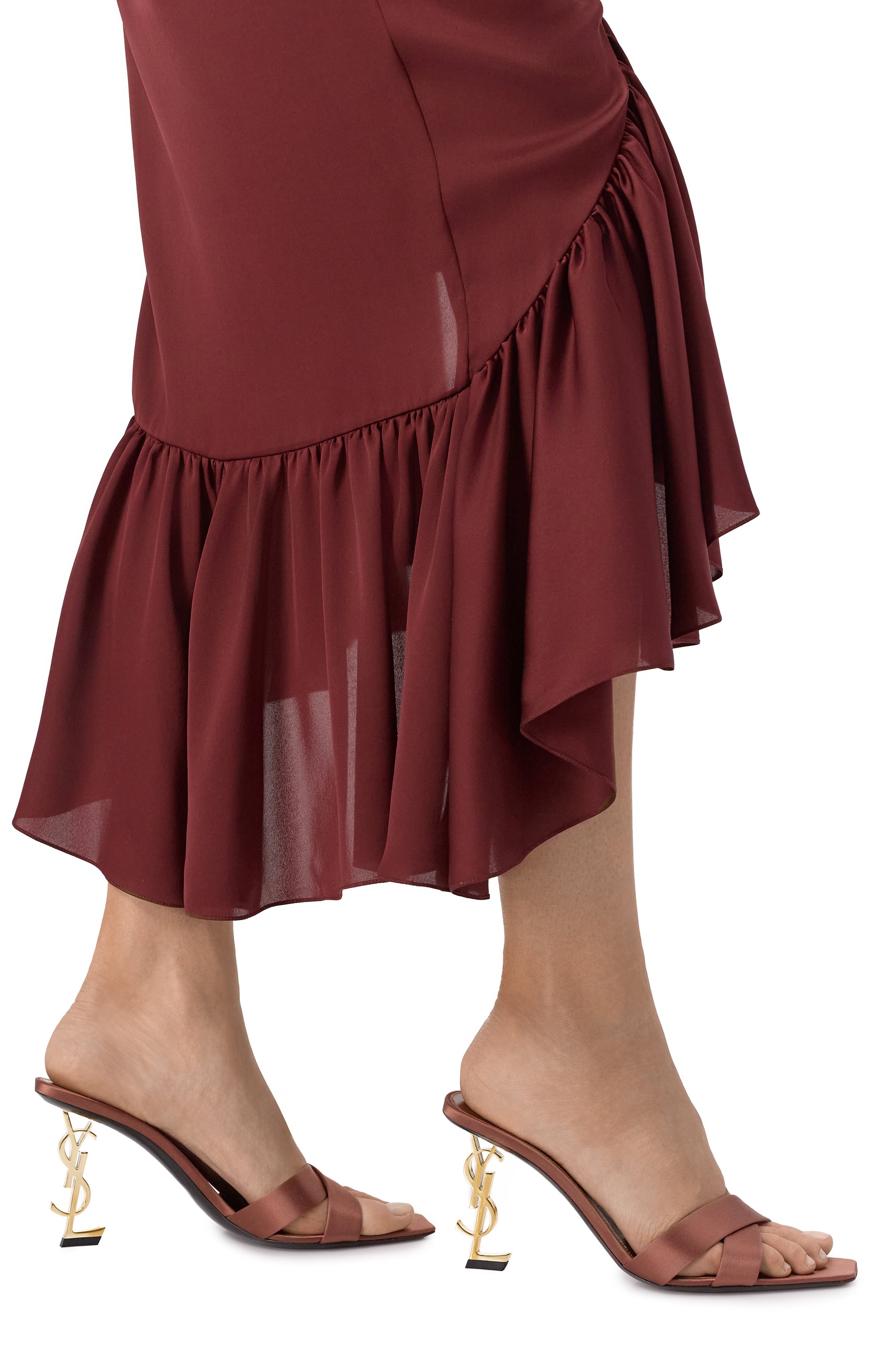 Текстильные мюли opyum 85 SAINT LAURENT, арт. 818931/9QAB1, фото 3