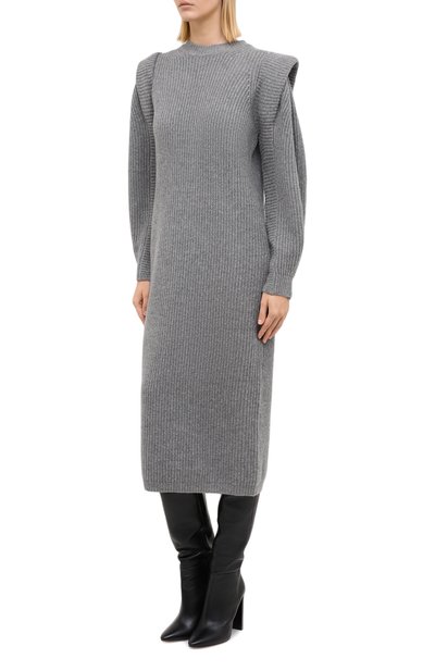 Платье из кашемира и шерсти ISABEL MARANT, арт. R01806-20A038I/BEA, фото 3