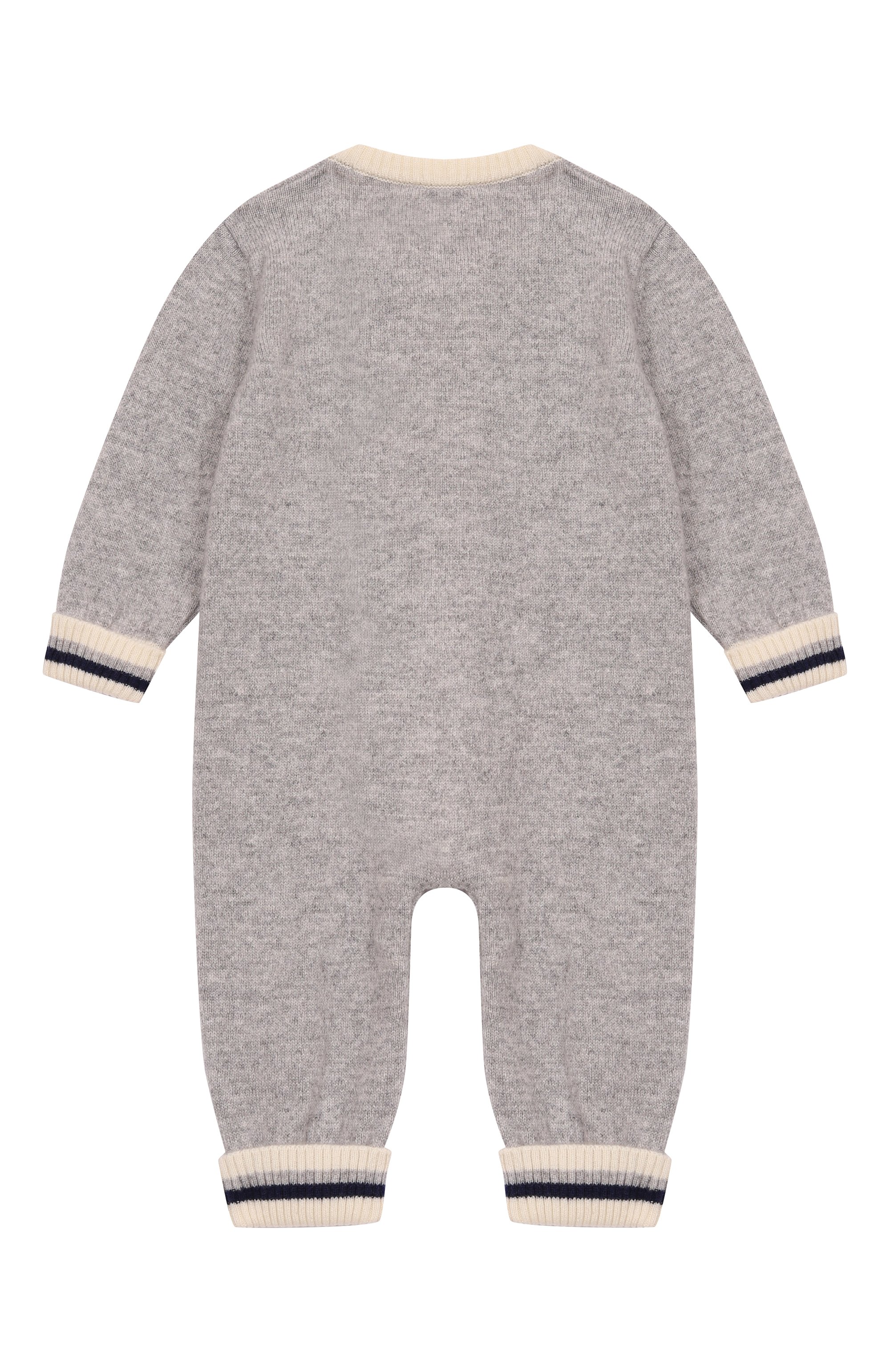 Кашемировый комбинезон BABY T серого цвета по цене 27250 руб., арт. 25AIC821TZ/18M-36M, фото 2 Кашемировый комбинезон BABY T, арт. 25AIC821TZ/18M-36M, фото 2