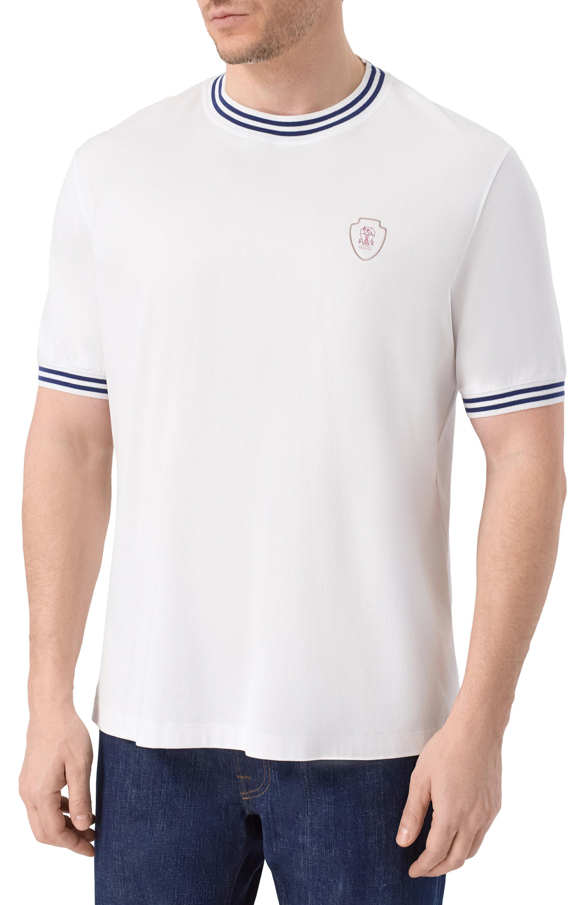 Хлопковая футболка BRUNELLO CUCINELLI, арт. M0B131386W, фото 3