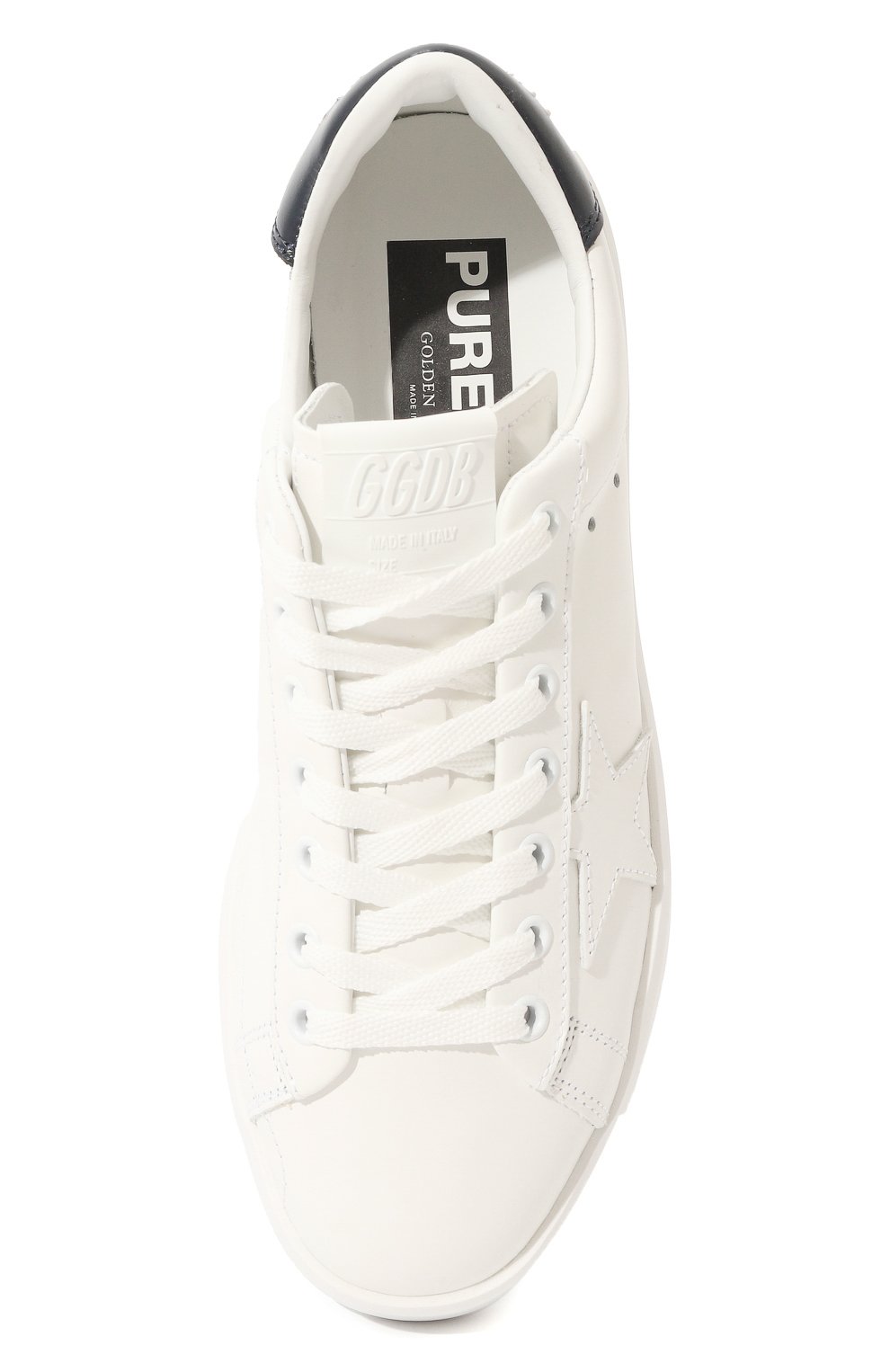 Кожаные кеды purestar GOLDEN GOOSE DELUXE BRAND белого цвета по цене 54800 руб., арт. GWF00197/F00416, фото 6 Кожаные кеды purestar GOLDEN GOOSE DELUXE BRAND, арт. GWF00197/F00416, фото 6