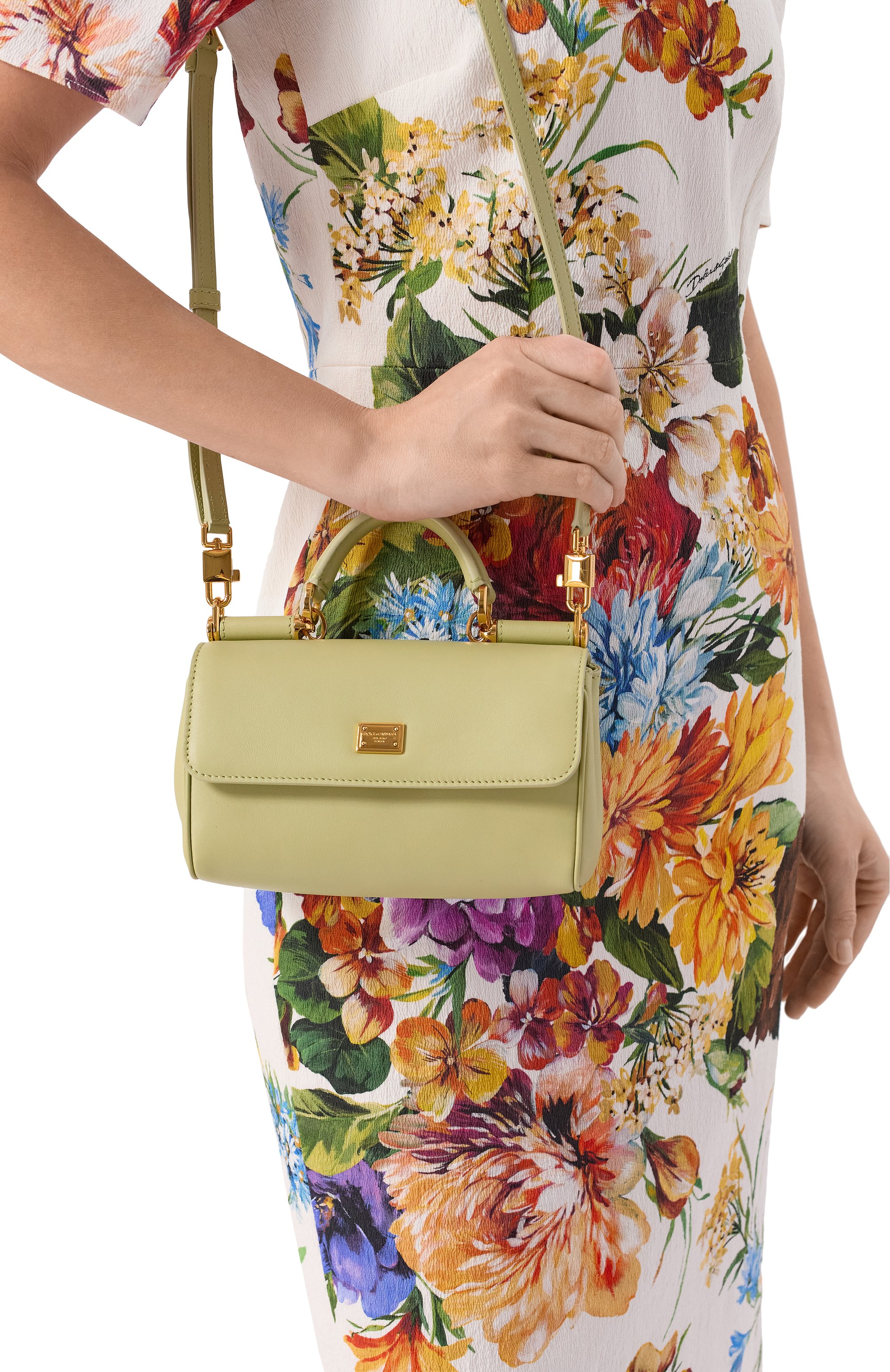 Сумка my sicily mini DOLCE & GABBANA светло-зеленого цвета по цене 192500 руб., арт. BB7864/B7321, фото 2 Сумка my sicily mini DOLCE & GABBANA, арт. BB7864/B7321, фото 2