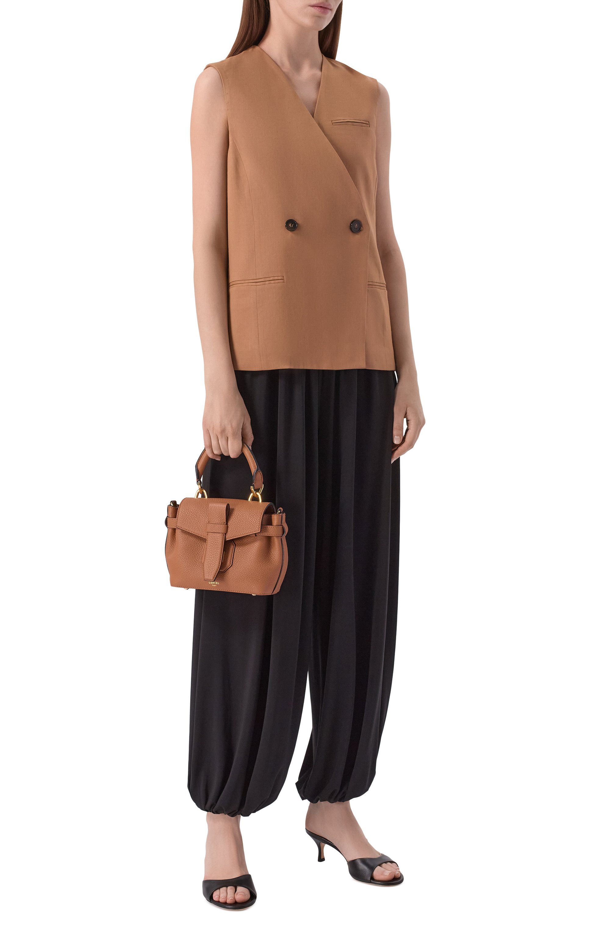 Сумка charlie mini LANCEL светло-коричневого цвета по цене 103500 руб., арт. A13165, фото 3 Сумка charlie mini LANCEL, арт. A13165, фото 3