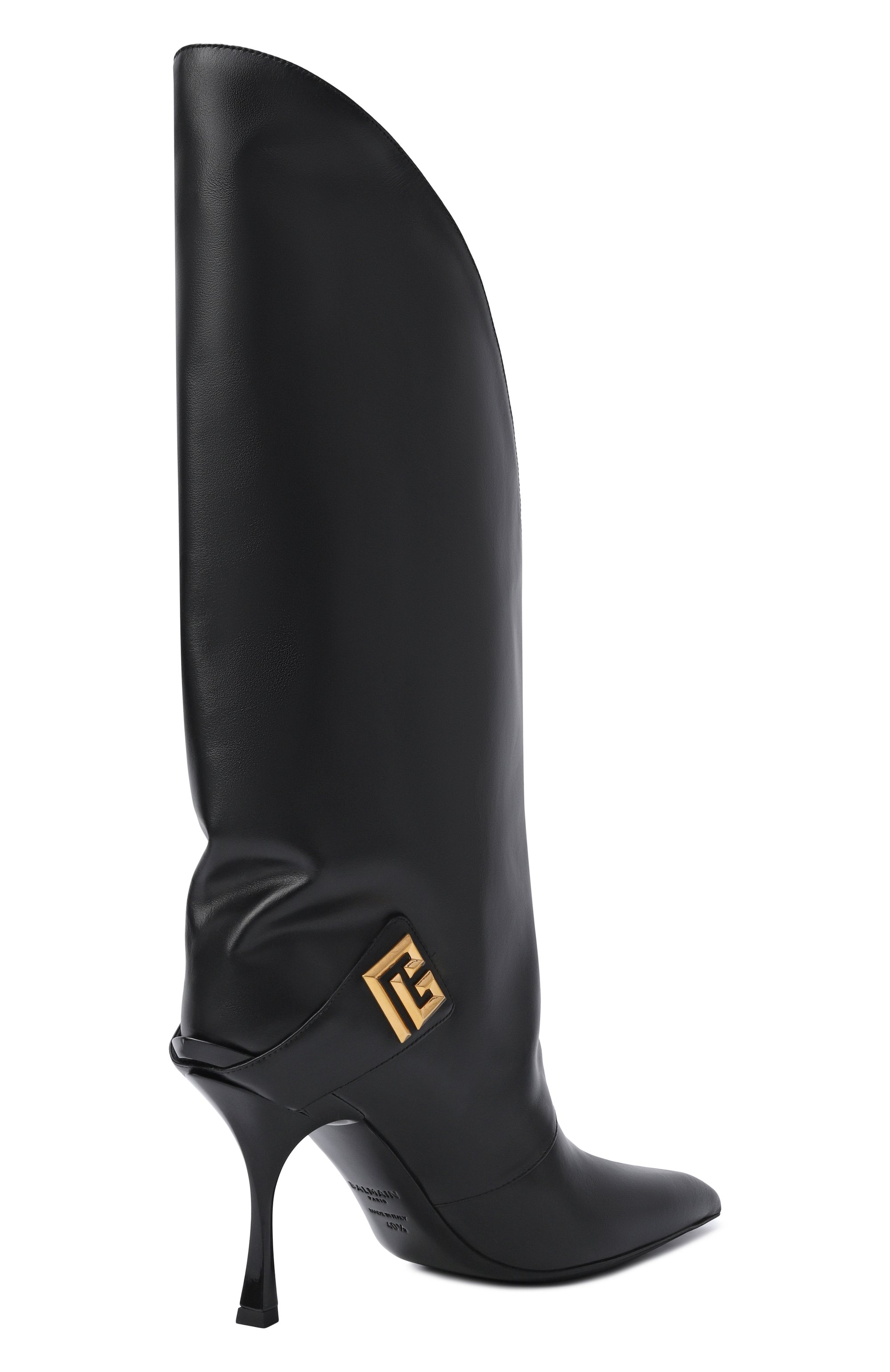 Кожаные сапоги twist 95 BALMAIN черного цвета по цене 187500 руб., арт. FN1TA144/LVIT, фото 5 Кожаные сапоги twist 95 BALMAIN, арт. FN1TA144/LVIT, фото 5
