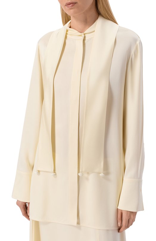 Блузка Jil Sander J01DL0175/J76018 Кремовый  J01DL0175/J76018 Фото 3