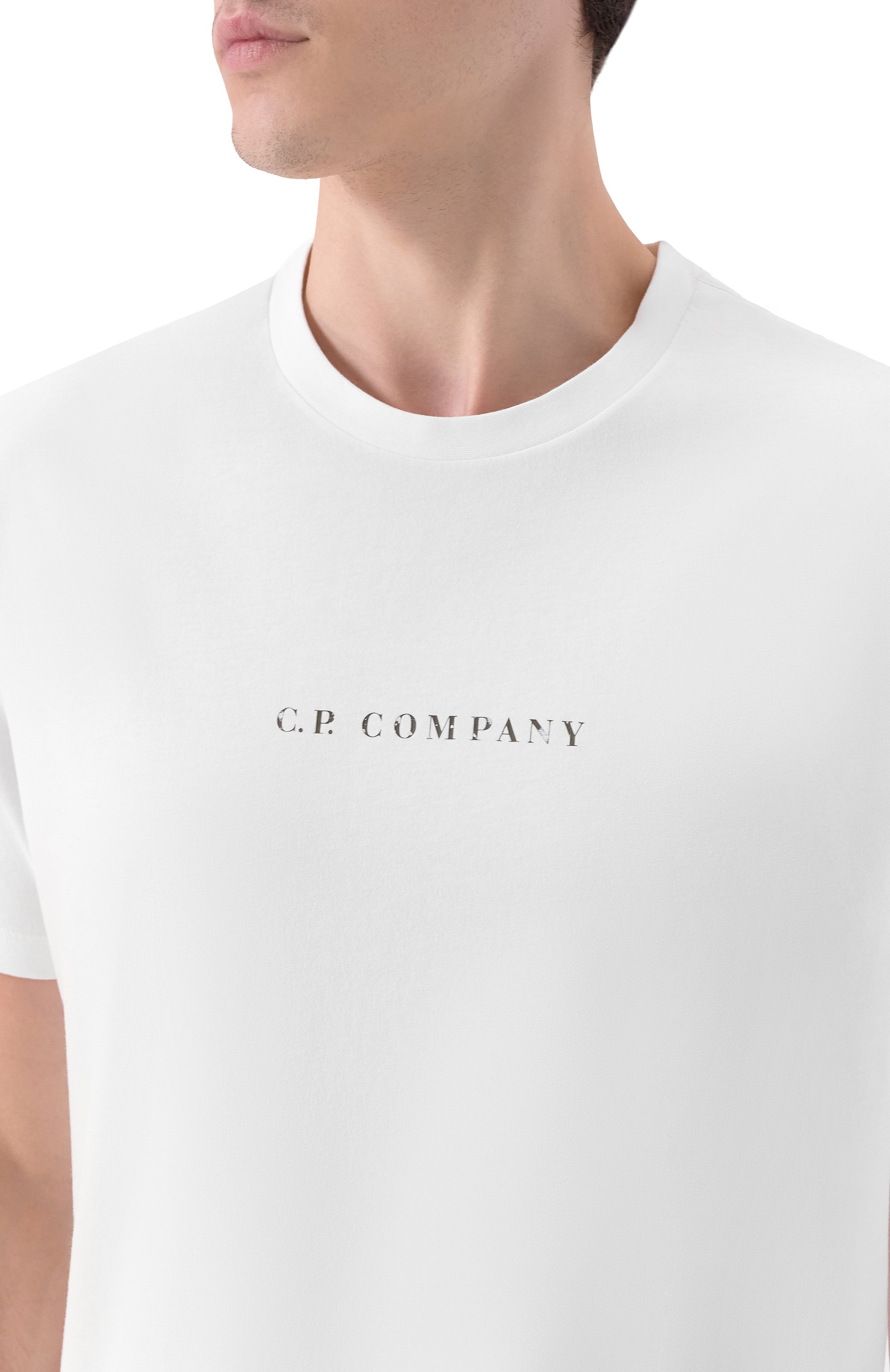 Хлопковая футболка C.P. COMPANY, арт. 19CMTS104A005100W, фото 5