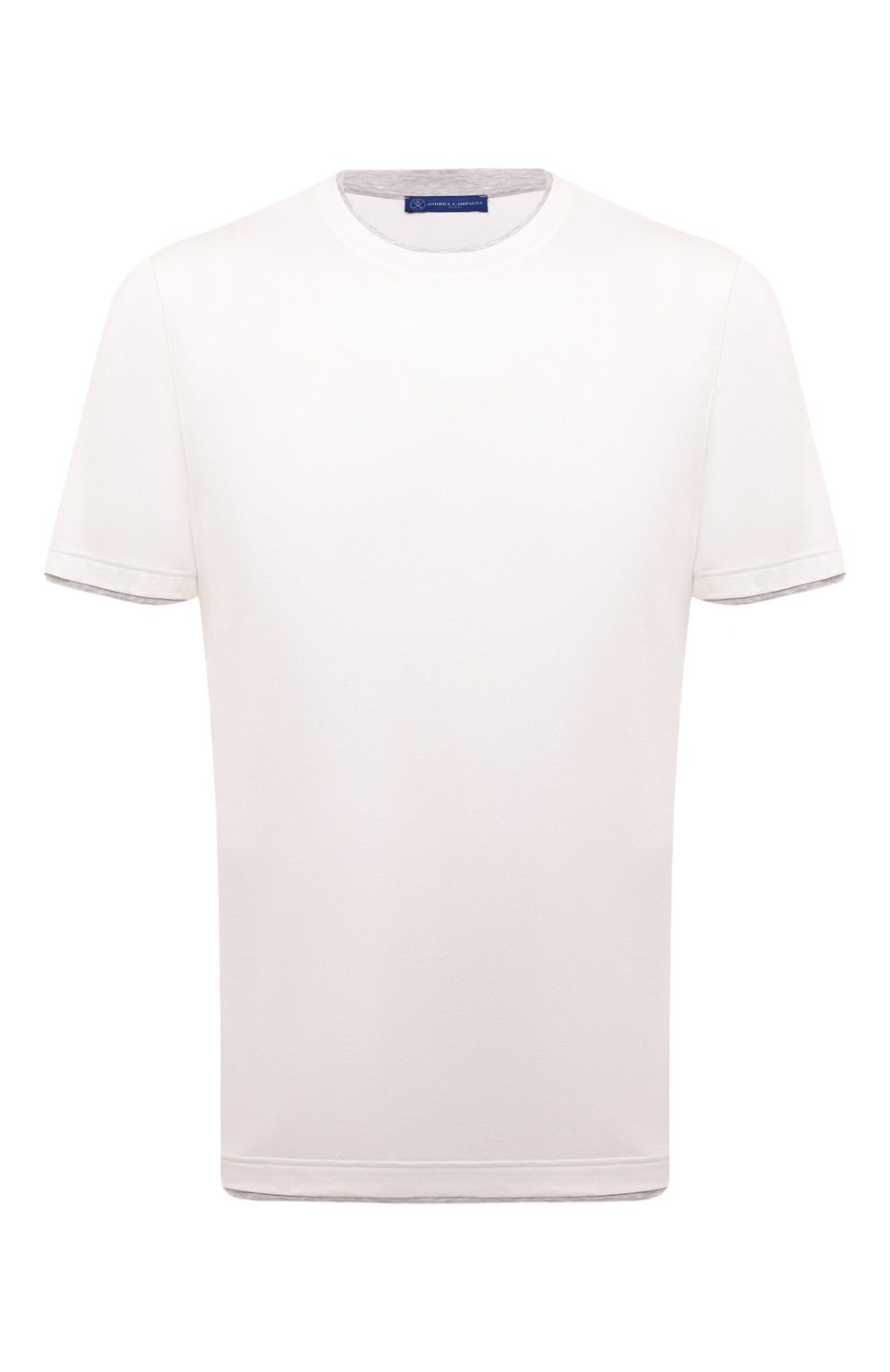 Футболка из шелка и хлопка ANDREA CAMPAGNA, арт. 60123/78411, фото 1