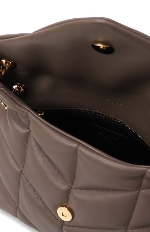 Сумка Puffer small Saint Laurent 577476/1EL07 Коричневый  577476/1EL07 Фото 5