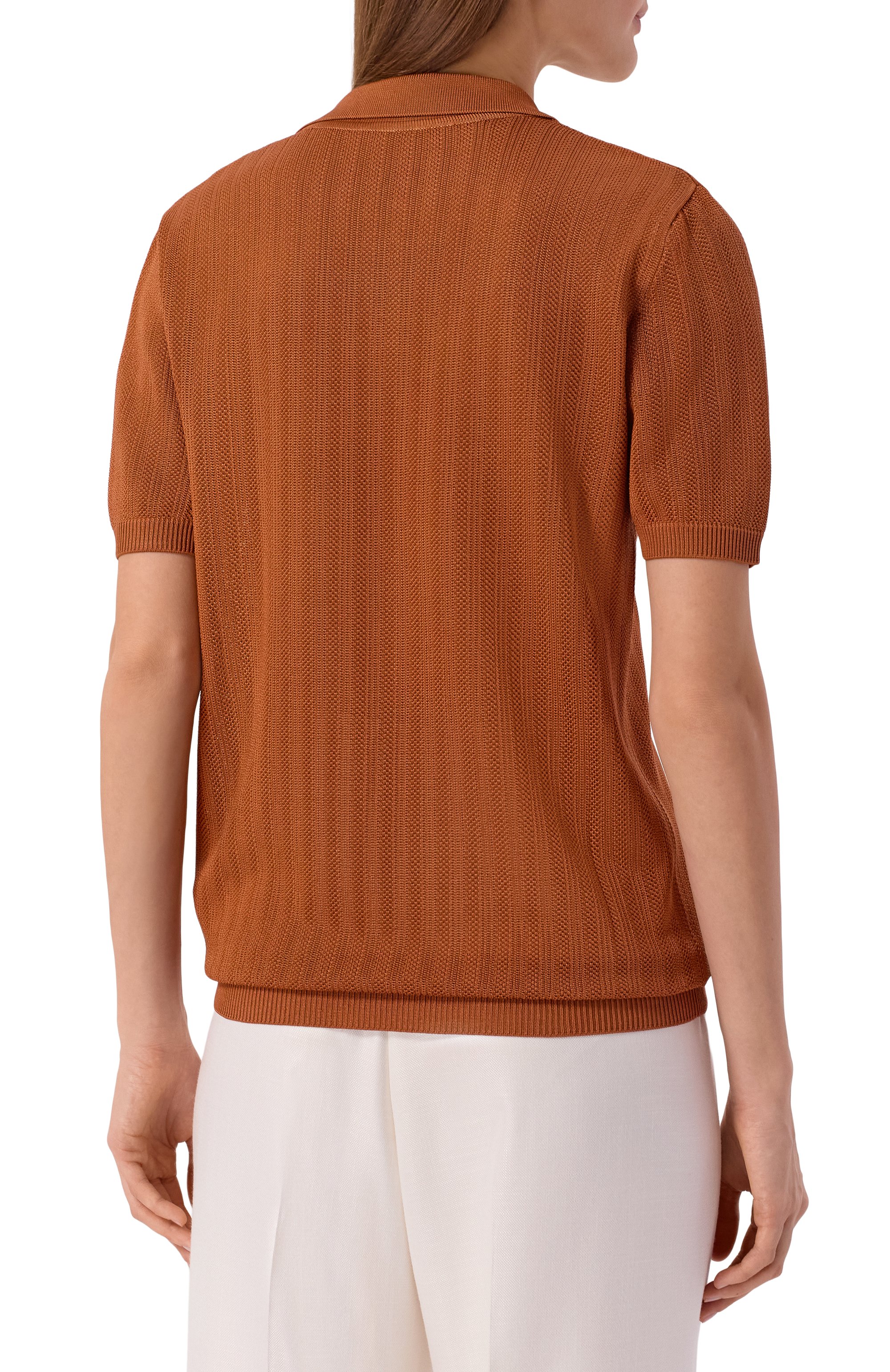 Шелковое поло KITON, арт. D61786K0920, фото 4