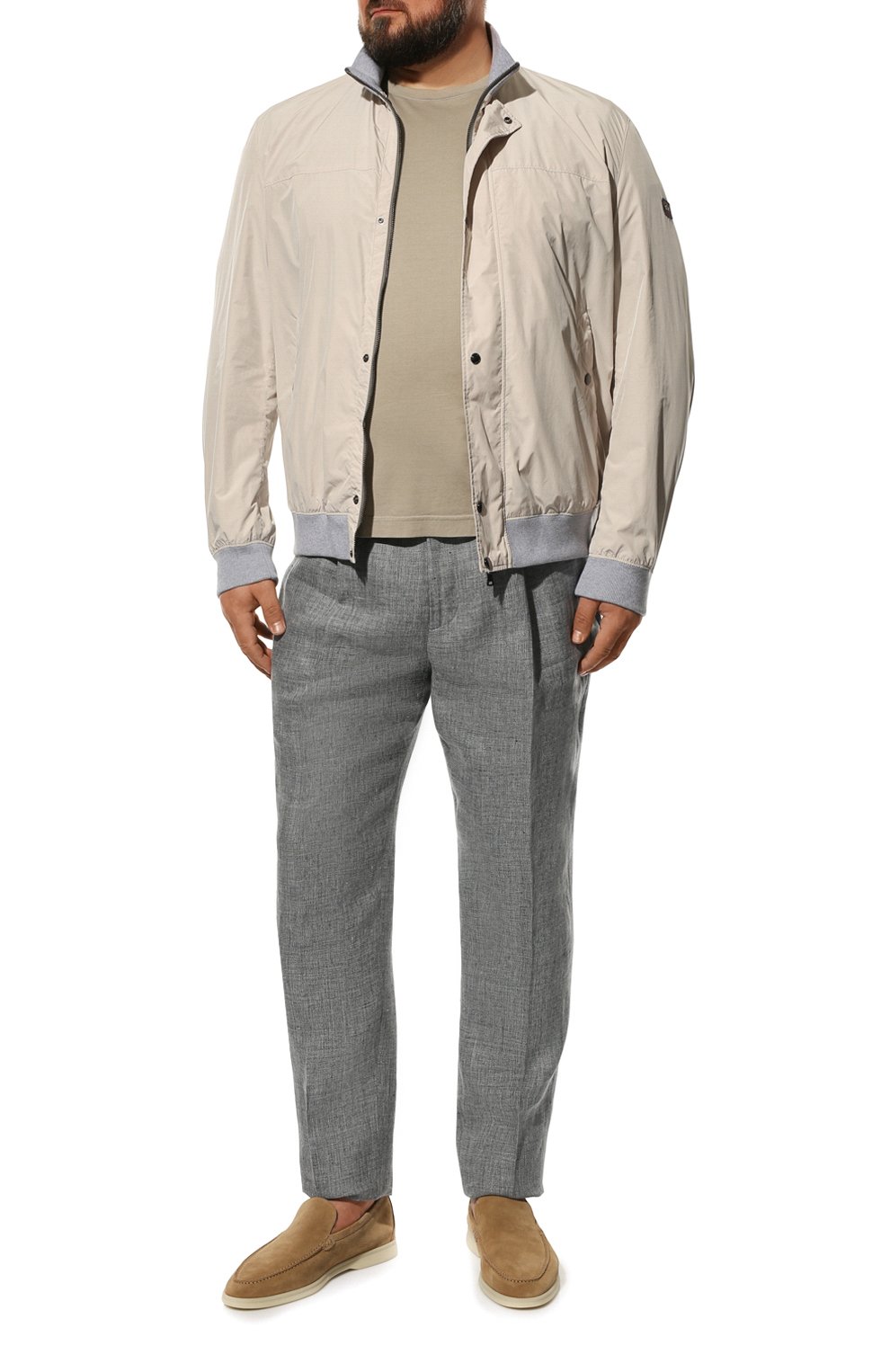 Льняные брюки BRUNELLO CUCINELLI, арт. MH238E174W, фото 2