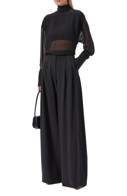 Брюки из вискозы Elie Saab P0170/GA005 Чёрный  P0170/GA005 Фото 2