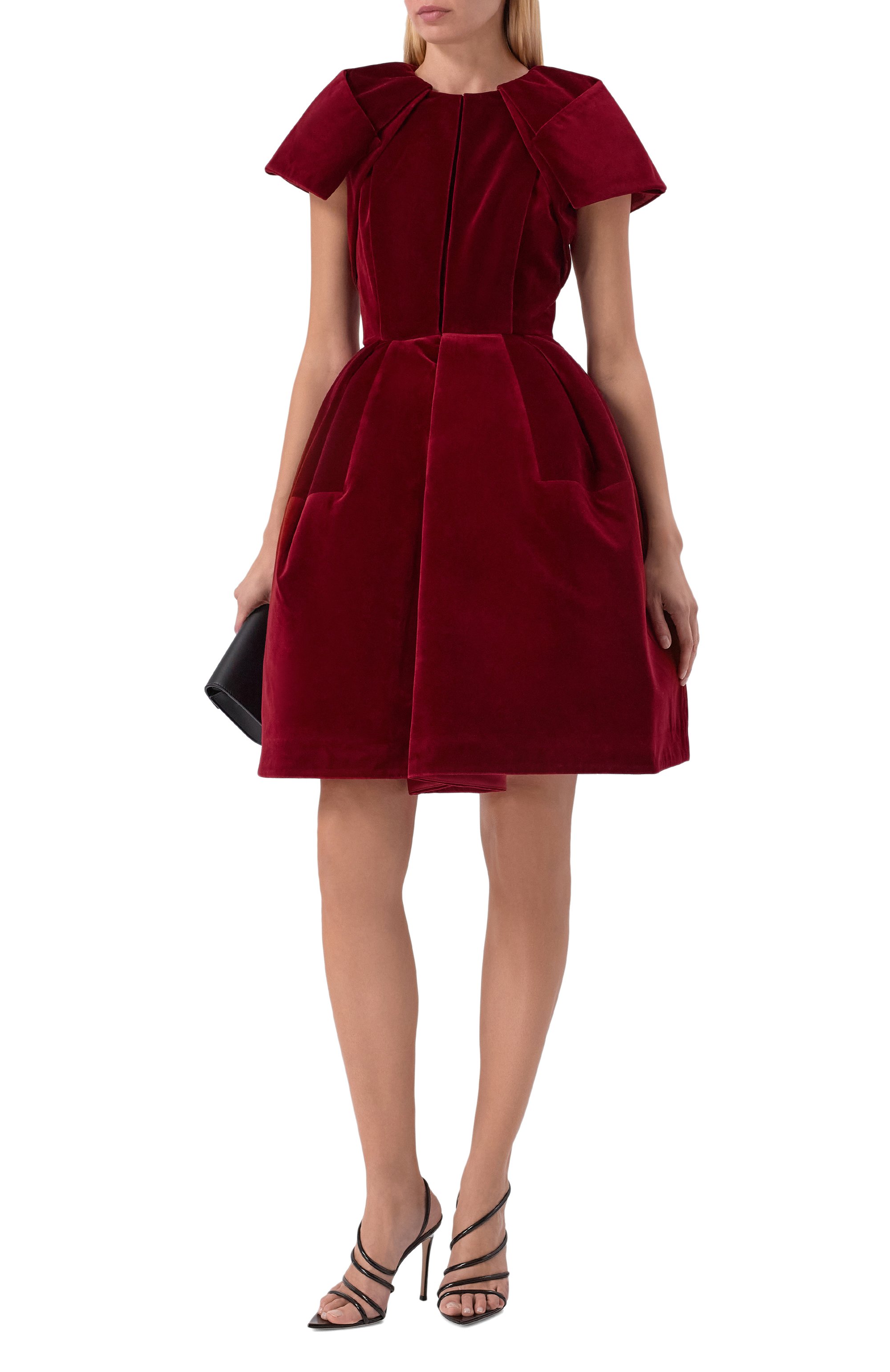 Бархатное платье DICE KAYEK, арт. FW25R270 KDF BORDEAUX, фото 2