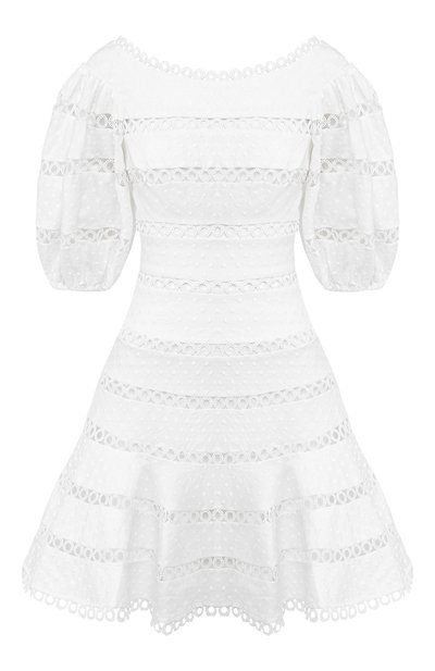 Женское платье из смеси хлопка и льна ZIMMERMANN, арт. 5324DB0W