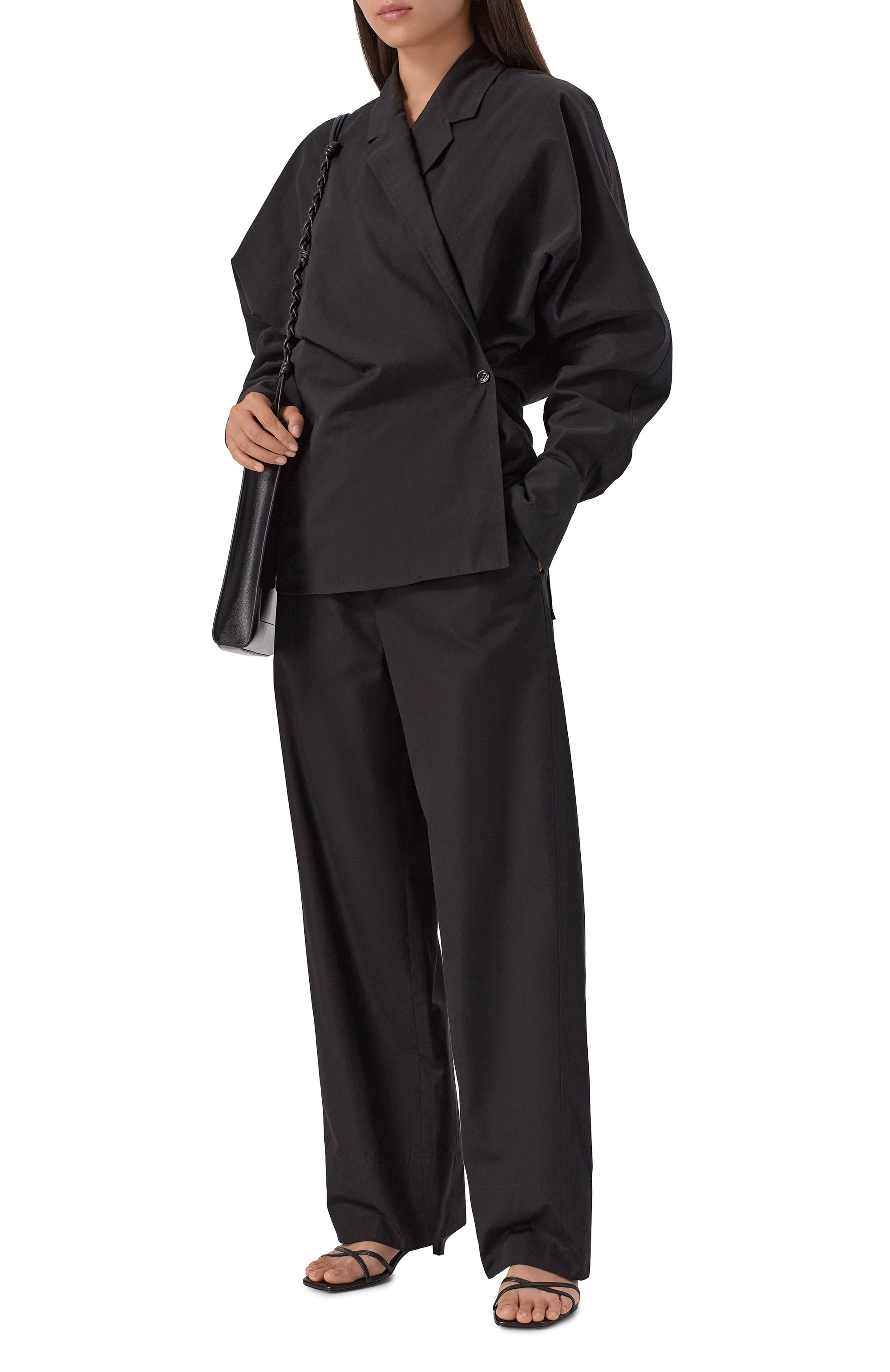 Рубашка из хлопка и льна TOTEME, арт. 253-WRT0543-FB0425, фото 2