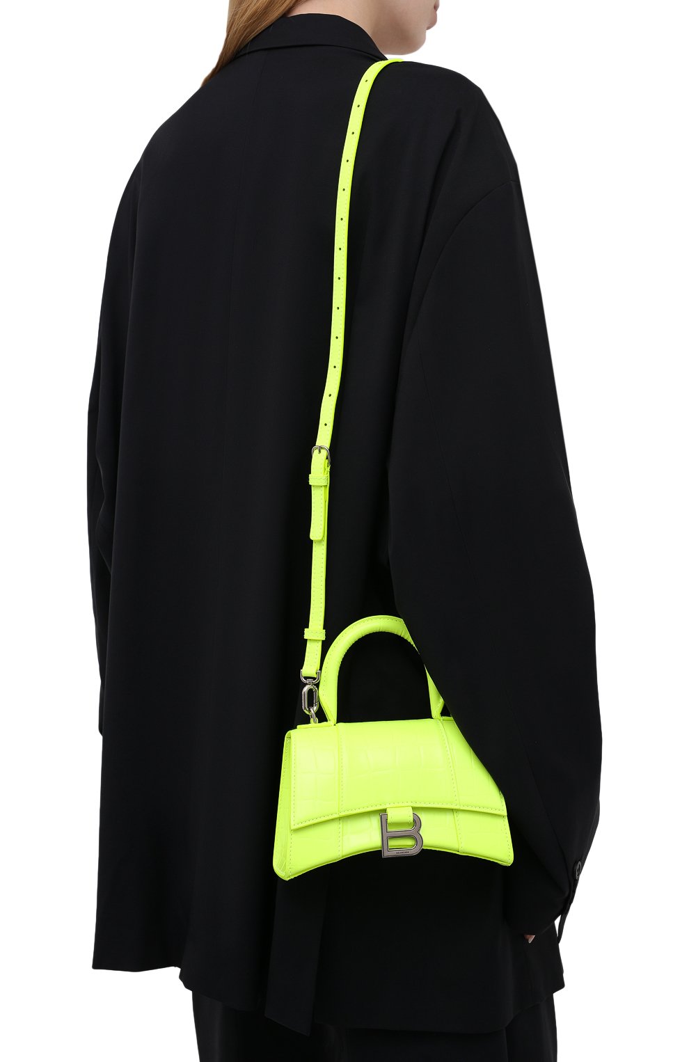 Сумка hourglass xs BALENCIAGA зеленого цвета по цене 226000 руб., арт. 592833/15VDY, фото 5 Сумка hourglass xs BALENCIAGA, арт. 592833/15VDY, фото 5