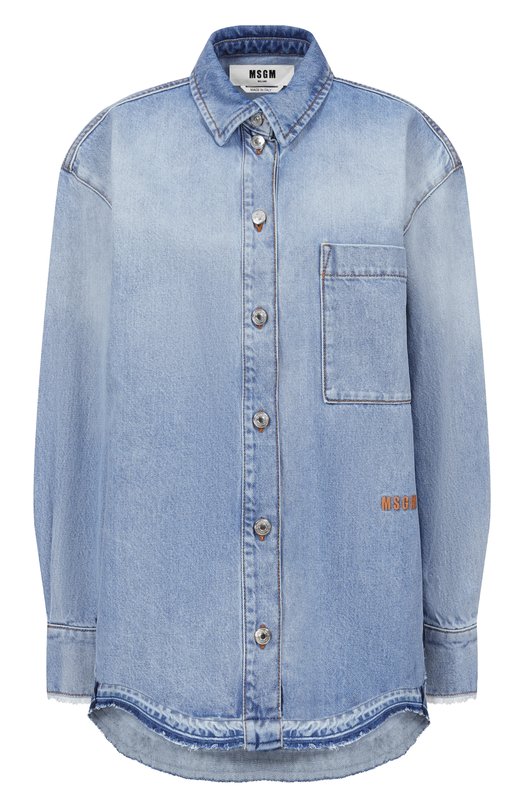 Джинсовая рубашка MSGM 4041MDE231L/267279 Голубой 4041MDE231L/267279