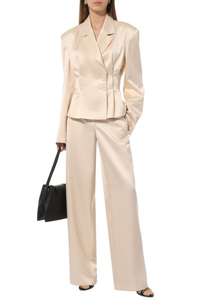 Брюки из вискозы и шерсти PERVERT кремового цвета по цене 45000 руб., арт. PE24/PA01/36-08, фото 2 Брюки из вискозы и шерсти PERVERT, арт. PE24/PA01/36-08, фото 2