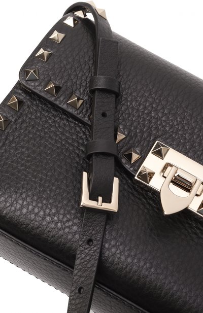 Сумка rockstud small VALENTINO черного цвета по цене 215500 руб., арт. ZW2B0181/VSF, фото 3 Сумка rockstud small VALENTINO, арт. ZW2B0181/VSF, фото 3