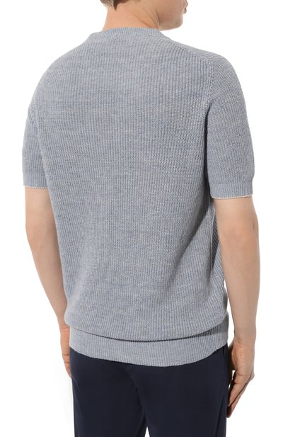 Джемпер изо льна и хлопка BRUNELLO CUCINELLI, арт. M2L70B2257, фото 4