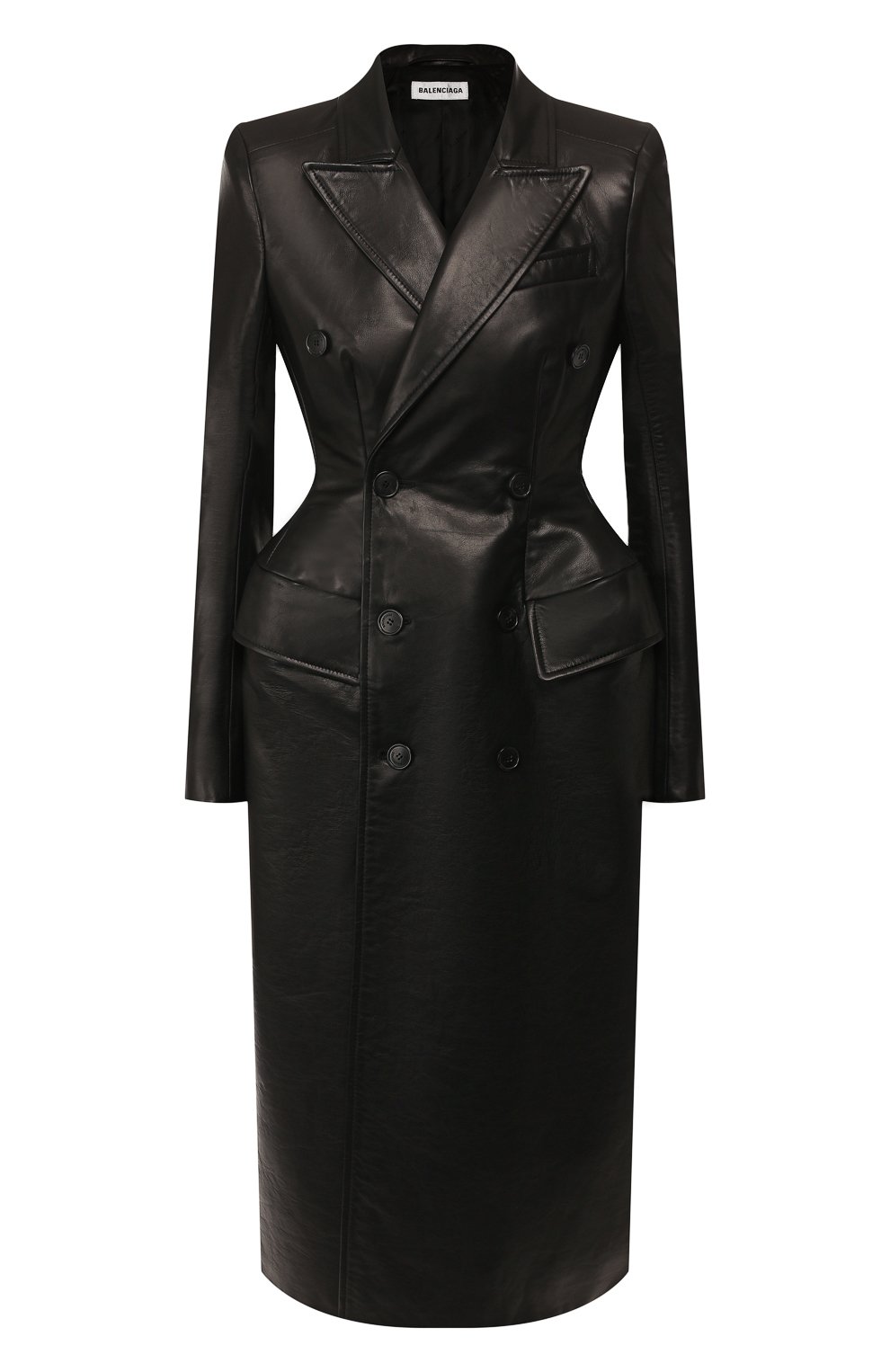 Двубортное пальто из кожи BALENCIAGA, арт. 571525/TDS05, фото 1