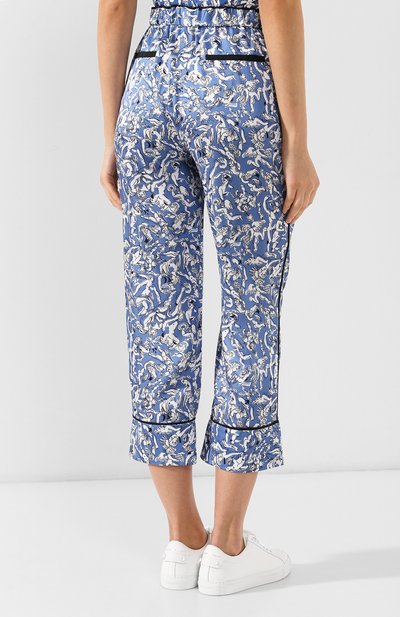 Брюки с принтом VICTORIA, VICTORIA BECKHAM, арт. TRVV 127 SS19 PRINTED P0LY TWILL, фото 4