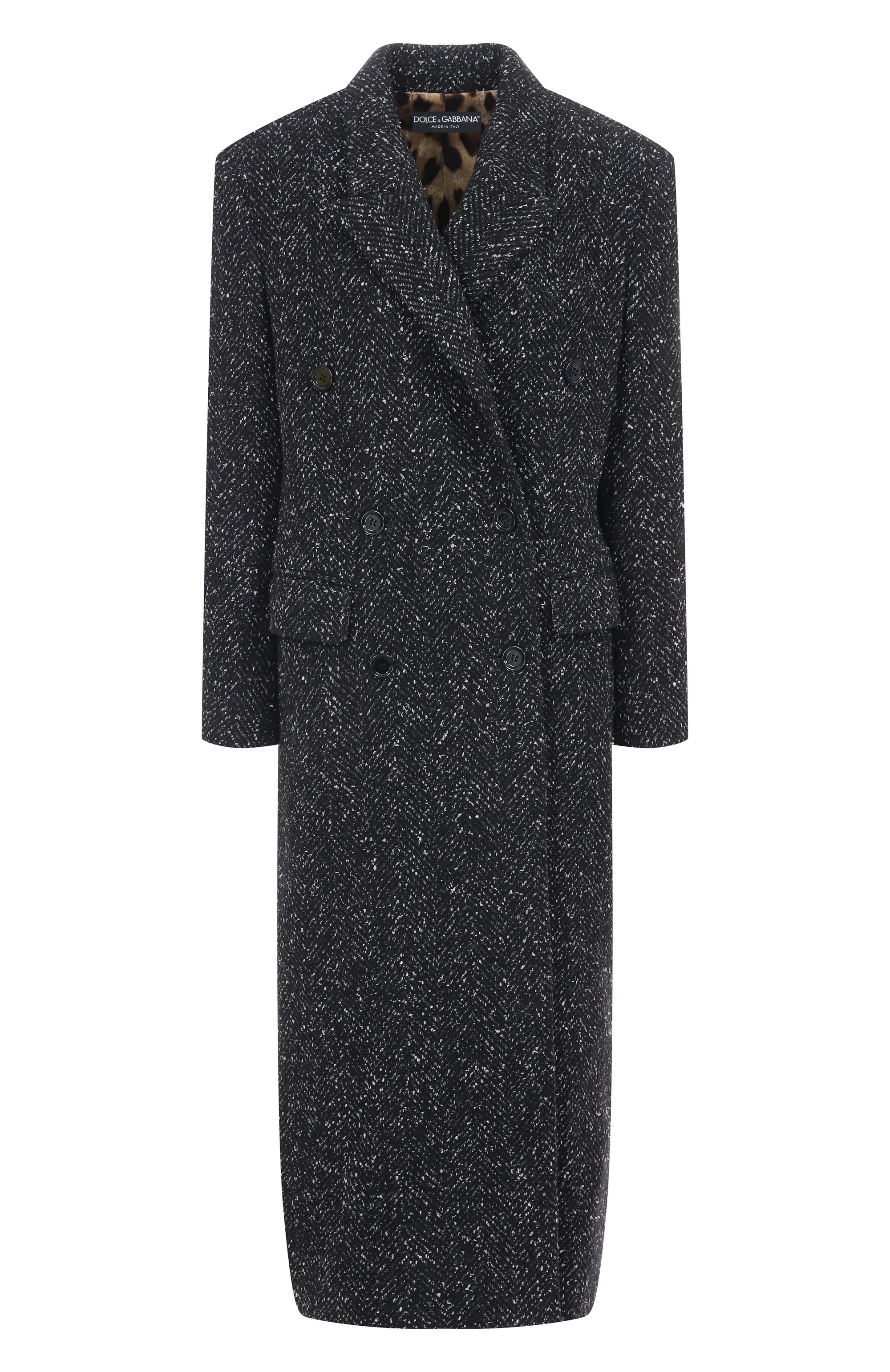 Пальто из шерсти и шелка DOLCE & GABBANA, арт. F0GHHT/FCZAD, фото 1
