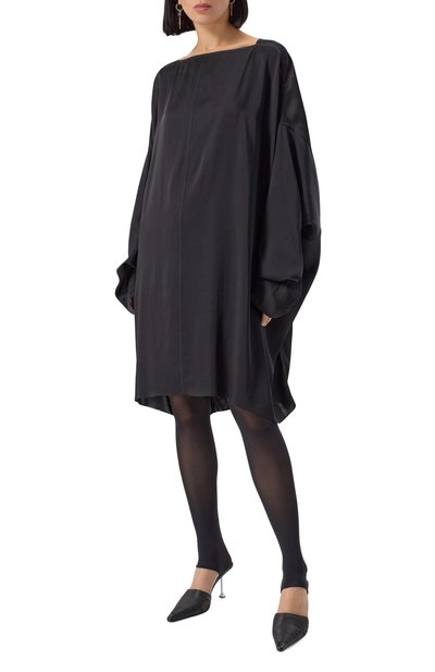 Атласная туника RICK OWENS, арт. R001E7599/SCH, фото 3