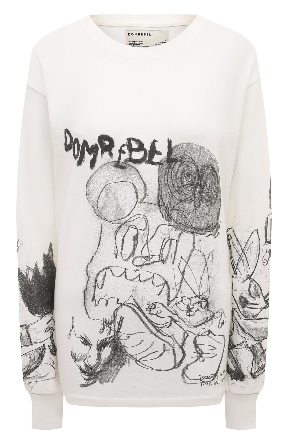 Хлопковый лонгслив DOMREBEL, арт. XER0X/L0NG SLEEVE T-SHIRT, фото 1