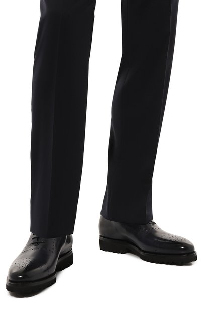 Кожаные оксфорды KITON, арт. USSA090N0010012, фото 3