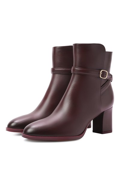 Женские кожаные ботильоны SANTONI, арт. WTDG72381SYRNDYL