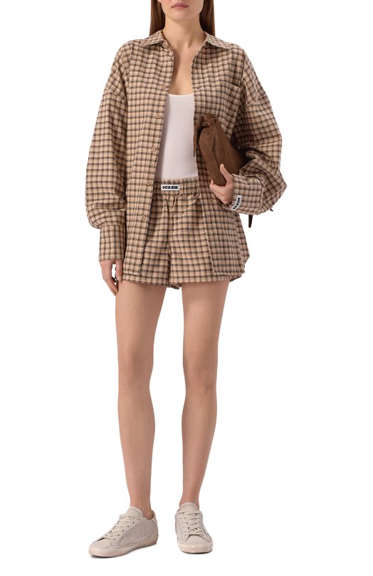 Хлопковые шорты Ksubi WFA25WA006 Бежевый  WFA25WA006 Фото 2