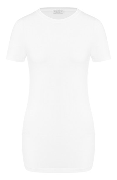 Женская хлопковая футболка BRUNELLO CUCINELLI, арт. M0T18B0170