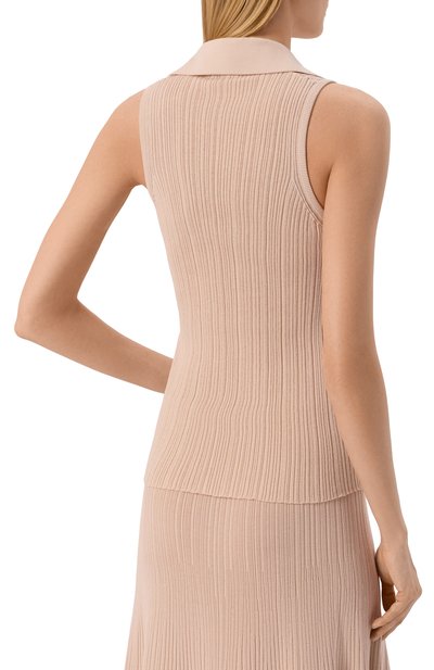 Топ из хлопка и шелка AGNONA светло-розового цвета по цене 134000 руб., арт. KT11020E/7Q180PE, фото 4 Топ из хлопка и шелка AGNONA, арт. KT11020E/7Q180PE, фото 4