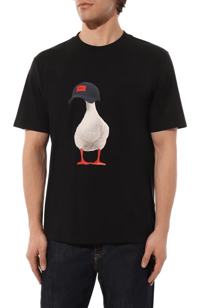 Хлопковая футболка HUGO, арт. 50491811, фото 3