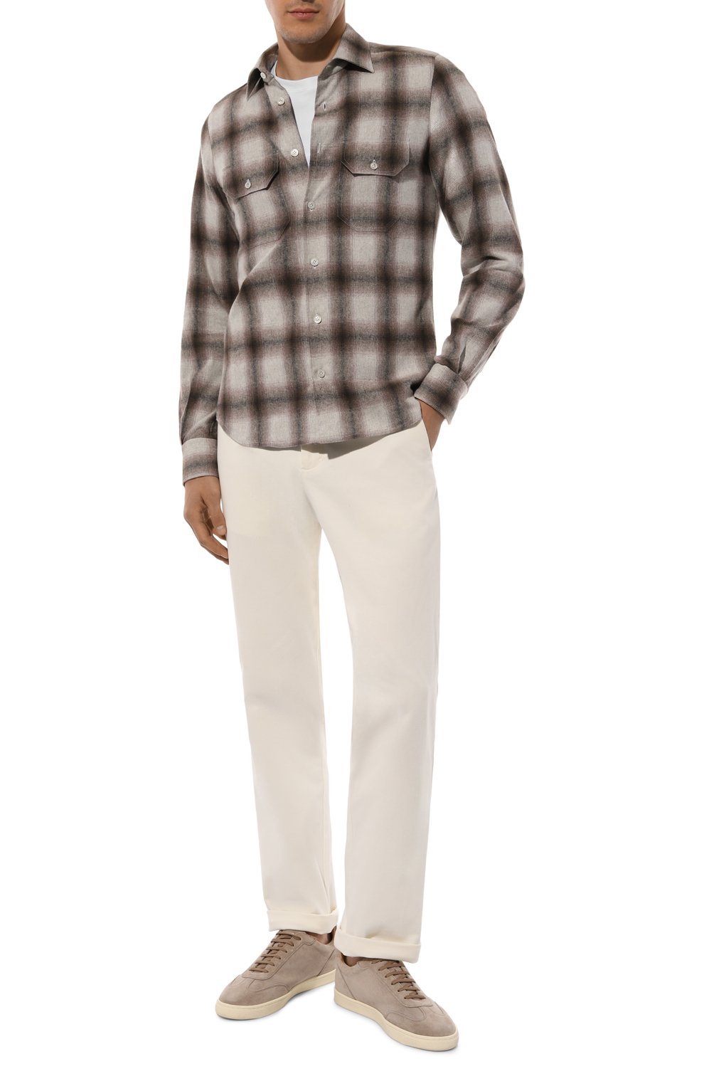 Хлопковая рубашка KITON, арт. UCWMH0903402, фото 2