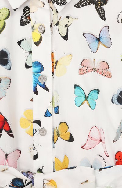 Хлопковое платье MONNALISA, арт. 41G908, фото 3