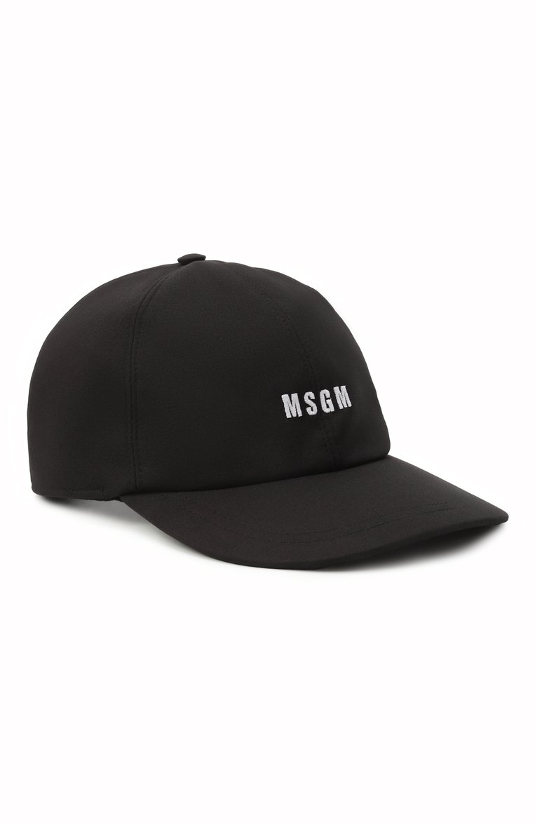 Мужская хлопковая бейсболка MSGM черного цвета, арт. 3840ML04/257126 | Фото 1 (Материал: Хлопок, Текстиль; Нос: Не проставлено)