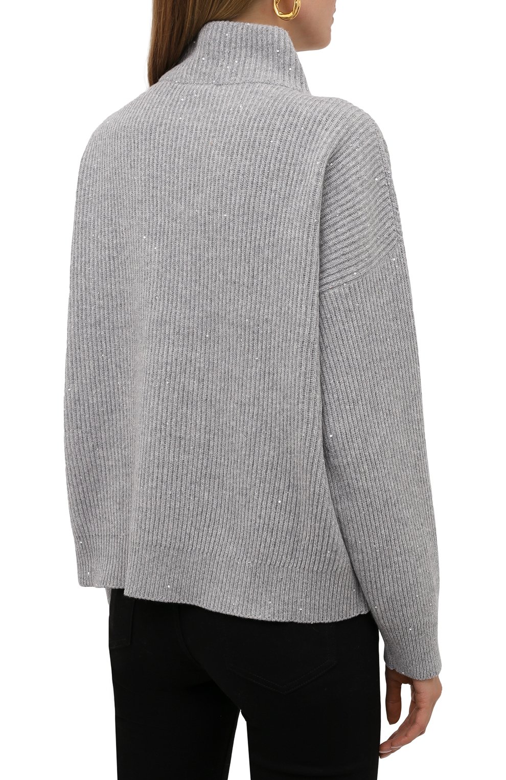 Свитер из кашемира и шерсти BRUNELLO CUCINELLI, арт. MBM755804, фото 4