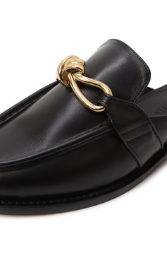 Женские кожаные сабо astaire BOTTEGA VENETA черного цвета, арт. 817519/V5DZ0 | Фото 7 (Материал внешний: Натуральная кожа; Подошва: Плоская; Каблук высота: Низкий; Материал внутренний: Натуральная кожа)