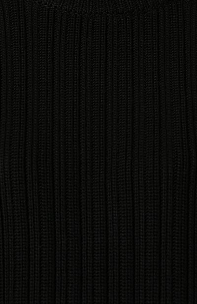 Хлопковый пуловер HELMUT LANG черного цвета по цене 42950 руб., арт. J01HW707, фото 5 Хлопковый пуловер HELMUT LANG, арт. J01HW707, фото 5