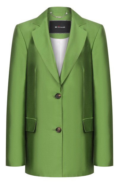 Женский жакет из хлопка и шелка KITON, арт. D60509K09R1922