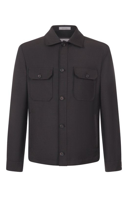 Шерстяная куртка-рубашка Corneliani 25LI22-2518187 Коричневый 25LI22-2518187