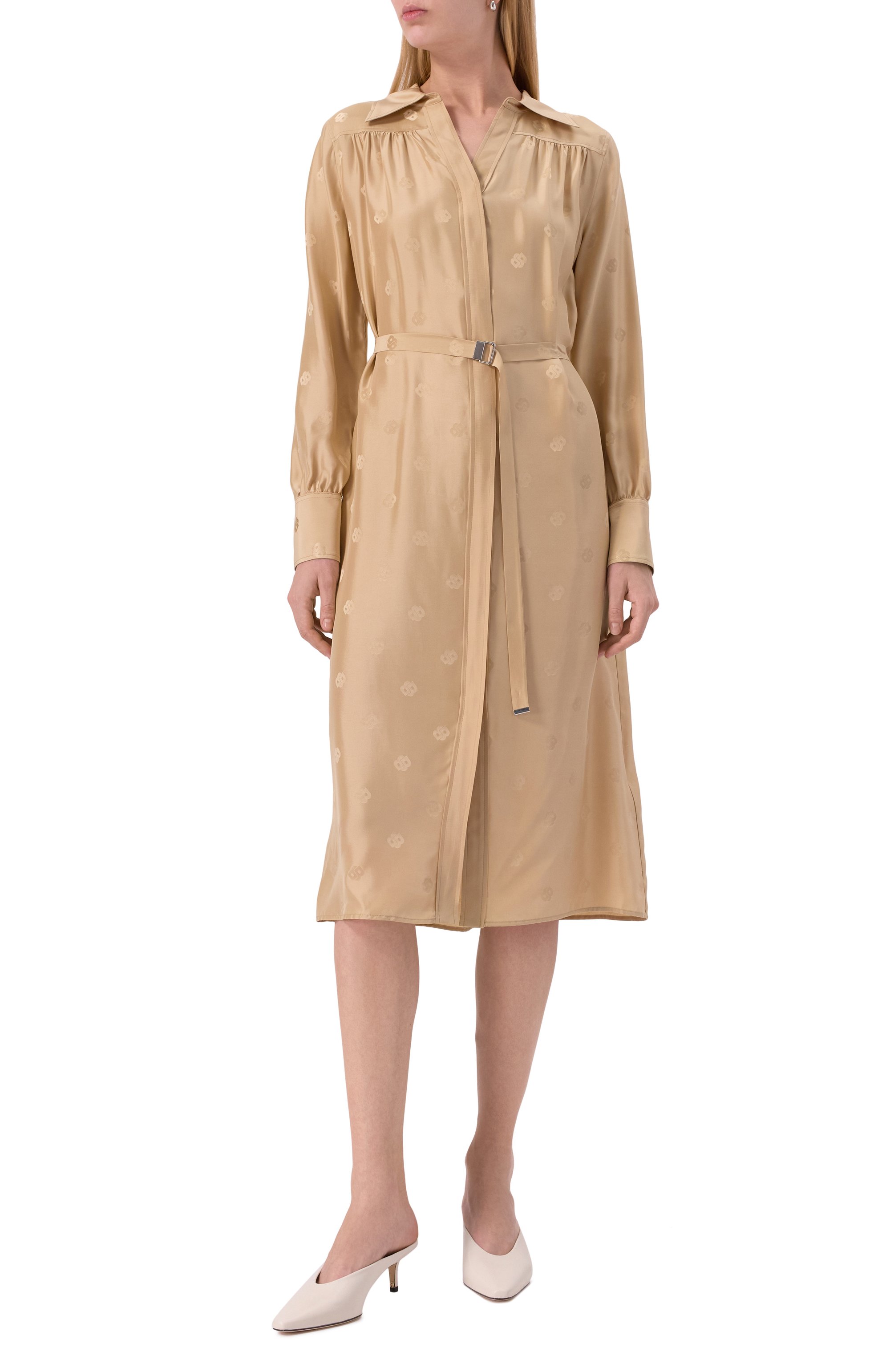 Платье из вискозы и шелка BOSS, арт. 50532758, фото 3