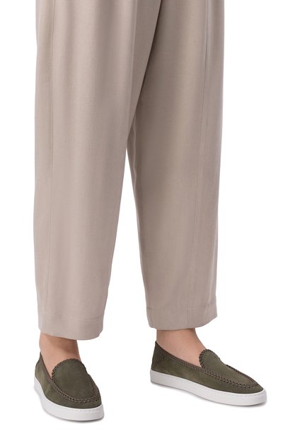 Замшевые лоферы galleria 3 GIORGIO ARMANI, арт. X1Y004/XF738, фото 3