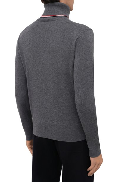 Шерстяная водолазка MONCLER серого цвета по цене 66550 руб., арт. G2-091-9F000-03-M1131, фото 4 Шерстяная водолазка MONCLER, арт. G2-091-9F000-03-M1131, фото 4