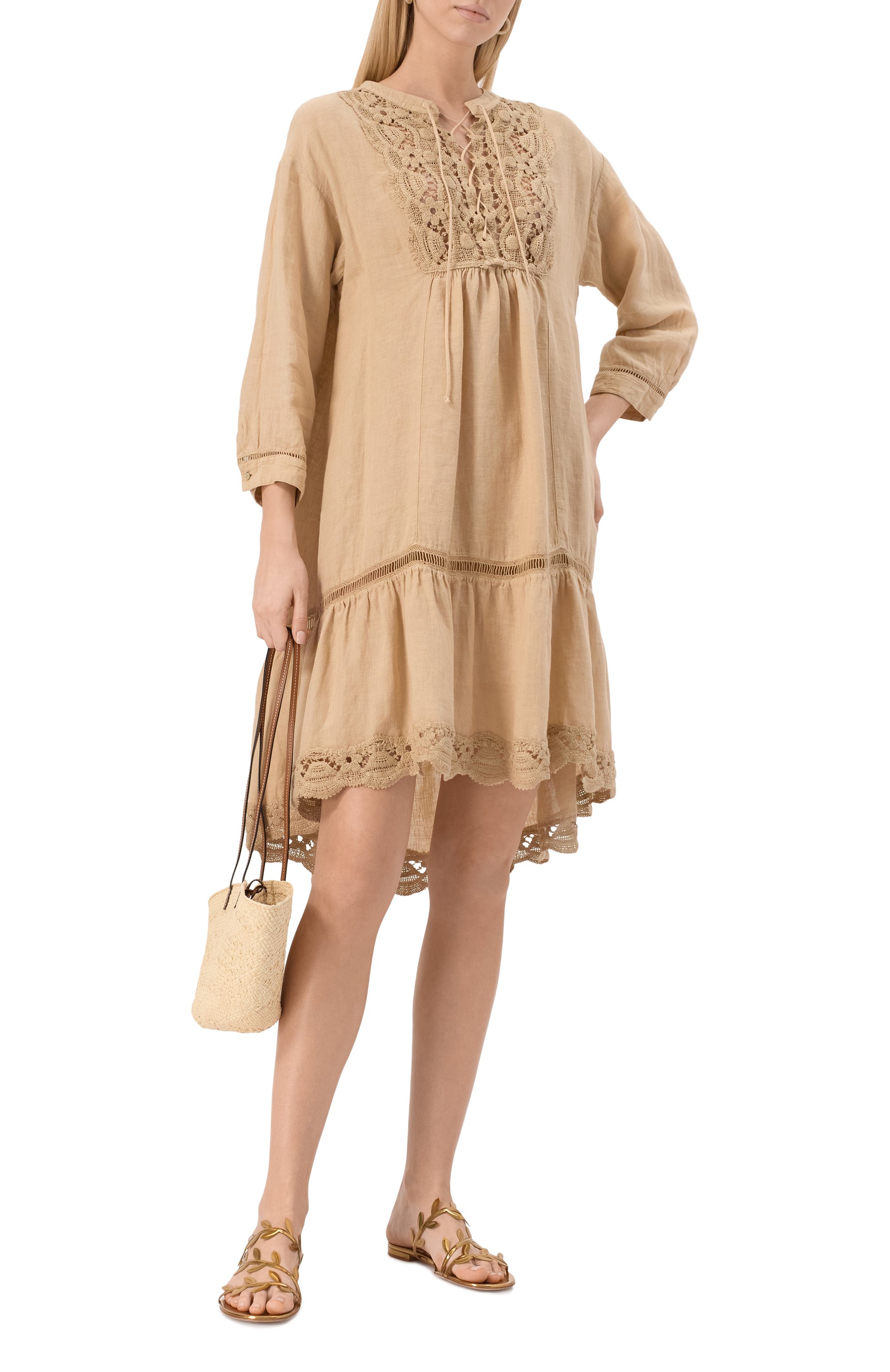 Льняное платье 120% LINO, арт. 32ALIW4PIH/0000115, фото 2