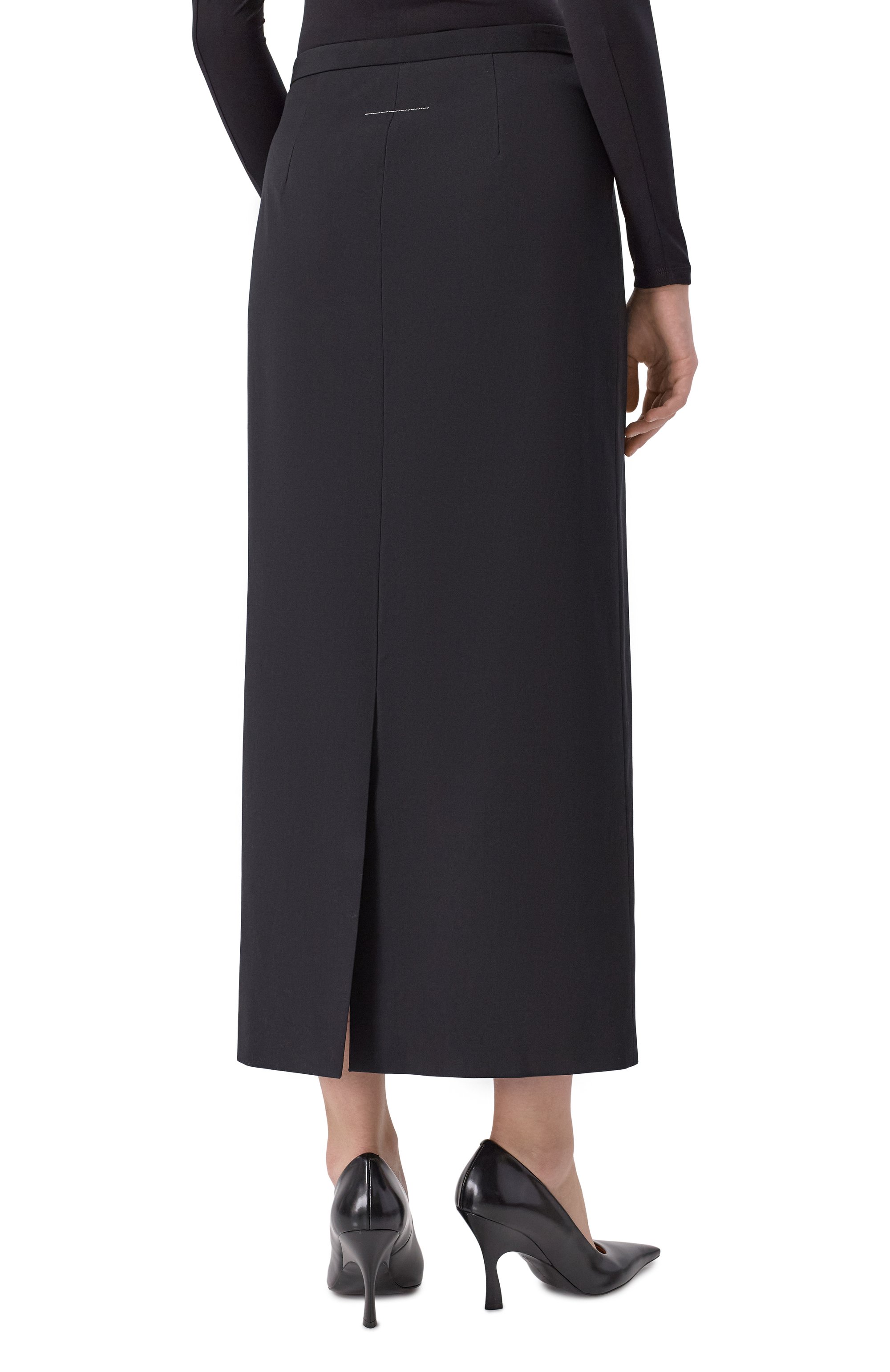 Юбка из шерсти и хлопка MM6, арт. S62MI0038/M35614, фото 4