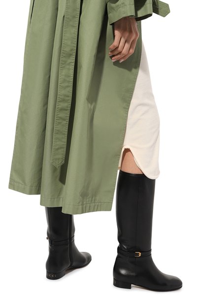 Кожаные сапоги GUCCI черного цвета по цене 194400 руб., арт. 658889 BKO00, фото 3 Кожаные сапоги GUCCI, арт. 658889 BKO00, фото 3