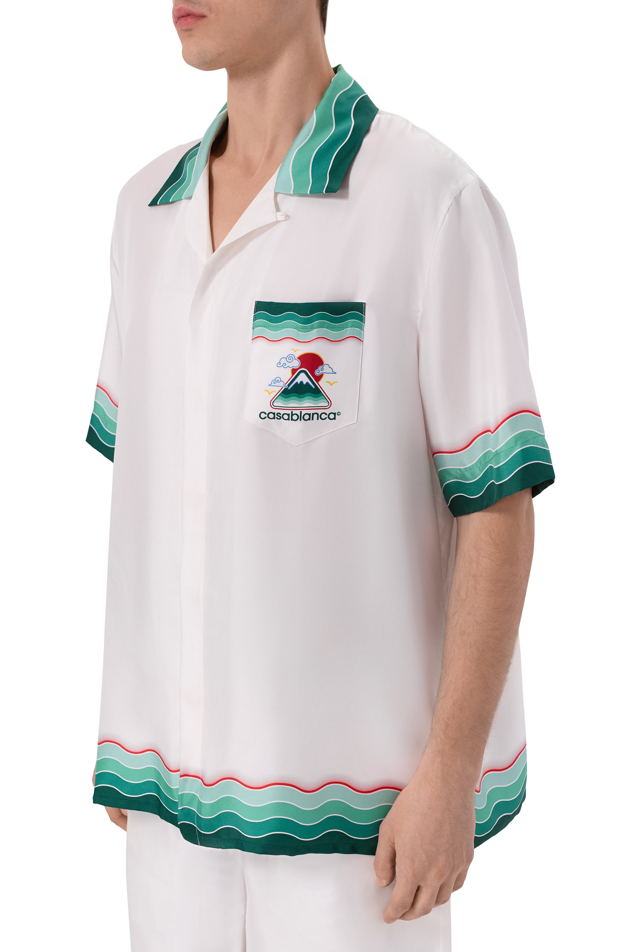 Шелковая рубашка CASABLANCA, арт. MPF25-SH-003-05, фото 3