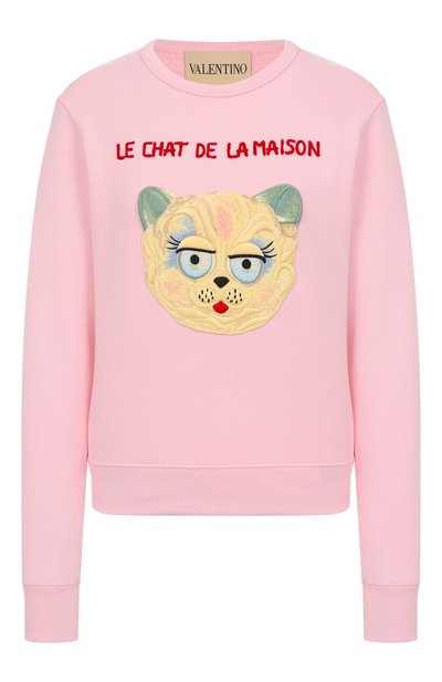 Женский хлопковый свитшот VALENTINO, арт. 7B3MF25A9N8